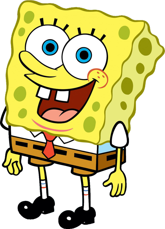SpongeBob standing and smiling